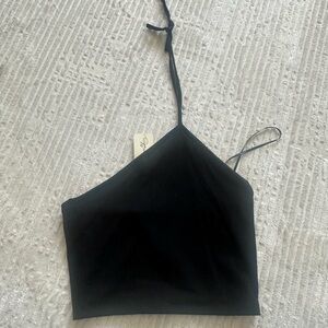 Black Women's Halter Top cropped forever 21